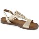 7. Sergio Leone W SK445 gold openwork flat sandals