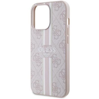 6. Guess GUHMP13LP4RPSP iPhone 13 Pro / 13 6.1" pink/pink hardcase 4G Printed Stripes MagSafe