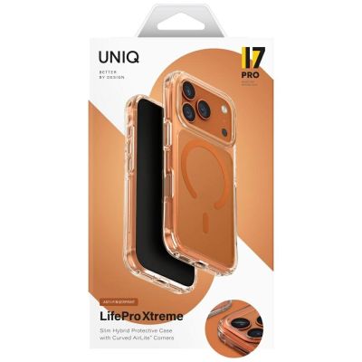 6. Uniq LifePro Xtreme Magclick Charging Case for iPhone 17 Pro - Orange