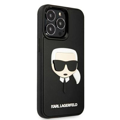 3. Karl Lagerfeld 3D Rubber Karl's Head Case for iPhone 13 Pro / iPhone 13 - Black