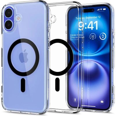 11. Spigen Ultra Hybrid Mag Case with MagSafe for iPhone 16 Plus - Black