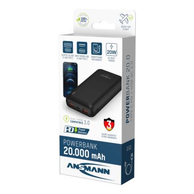 13. Ansmann PB320PD Lithium Polymer (LiPo) 20000 mAh Black