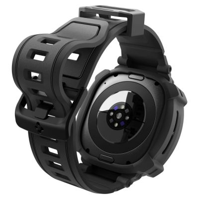 4. Spigen Rugged Armor Pro Case Strap for Samsung Galaxy Watch Ultra 2 2026 47mm - Matte Black