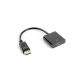 Lanberg AD-0009-BK adapter (DisplayPort M - HDMI F; 0.10m; black)