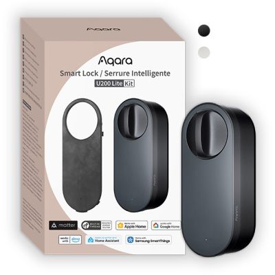 2. Aqara Smart Lock U200 Lite Black EL-D03D Smart Door Lock