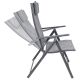 8. GARDEN CHAIR 57x68x106CM 2xTEXTLINE 7-POSITION WITH HEADREST SET OF 2 PCS