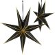 PAPER STAR DECORATION 45 CM, 7-POINT, BLACK, SASKA GIFT & DECOR