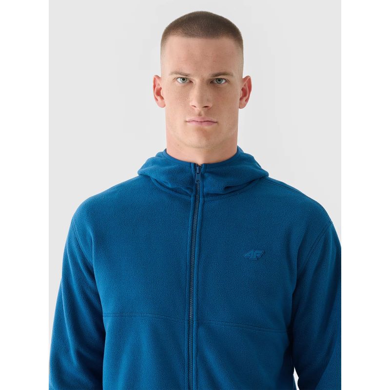 4. Men's regular fleece with hood 4F 4FWMM00TFLEM317-46S