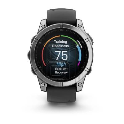 7. Garmin Fenix E stainless steel watch 010-03025-00