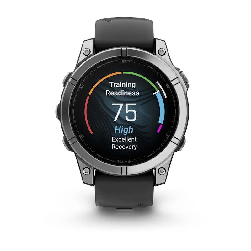 7. Garmin Fenix E stainless steel watch 010-03025-00