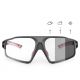 Rockbros SP216BK Photochromic UV400 Cycling Glasses - Black and Red