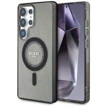 Guess Rhinestones Printed Classic Logo MagSafe Samsung Galaxy S25 Ultra case black