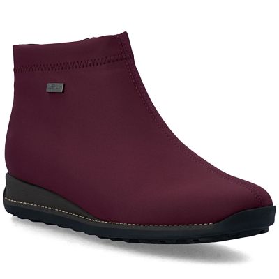 Rieker TEX 98251-35 waterproof insulated burgundy women's ankle boots