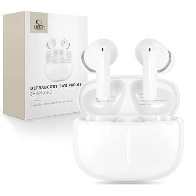 Tech-Protect Ultraboost Pro G3 Wireless Headphones - White