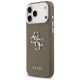 2. Guess Grained Big 4G Classic Logo Case for iPhone 17 Pro Max - Brown