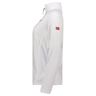 4. Geographical Norway TUG FZ WHITE DB LADY 268 Women’s Fleece Jacket (WA1726F/GN-WHITE)