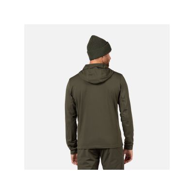 4. ROSSIGNOL Men's Mid Layer Stretch Hoodie Green