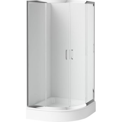 Semicircular shower cabin 80x80 cm
