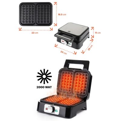 2. PROMIS WAFFLE IRON FOR 2 WAFFLES WAP1600