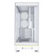 2. Montech HS02 PC Case, Midi-Tower, ATX, Tempered Glass, ARGB - White
