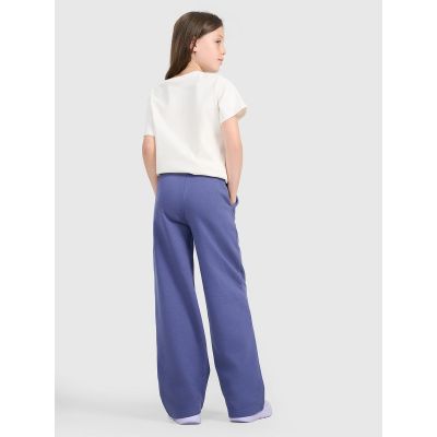 3. Girls' wide-leg sweatpants 4F 4FJRAW25TTROF1598-33S