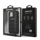 8. AMG Leather Debossed Lines case for iPhone 12 mini - black