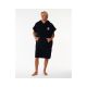 3. RIP CURL Logo Hooded Towel Poncho Black