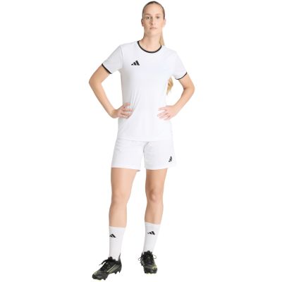 6. adidas Entrada 26 Women's White Shorts JZ2537