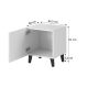 4. PAFOS bedside table 2 pcs. 45x40xH.51 black matt