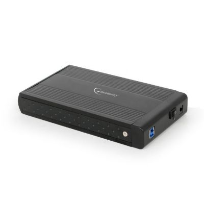 GEMBIRD EE3-U3S-3 Enclosure (3.5"; USB 3.0; Aluminum; black)