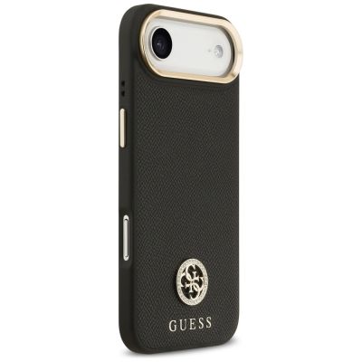 4. Guess Grained Strass Logo MagSafe case for iPhone Air - black