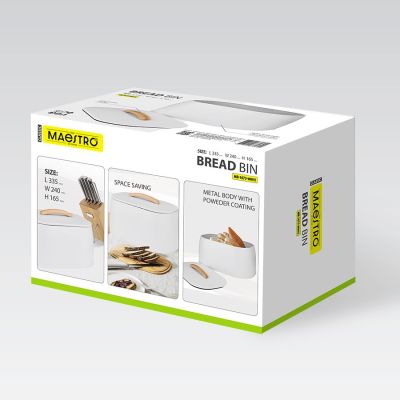 5. Bread box MR-1675-WHITE MAESTRO
