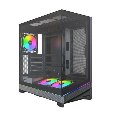 Montech Sky 3 PC-Gehäuse, Midi-Tower, ATX, ARGB, Tempered Glass - black