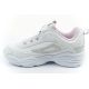 3. Fila Skye V children's sports shoes for girls with velcro, white