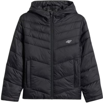 2. Girls' jacket 4F F0739 deep black 4FJWSS26TDJAF0739 20S