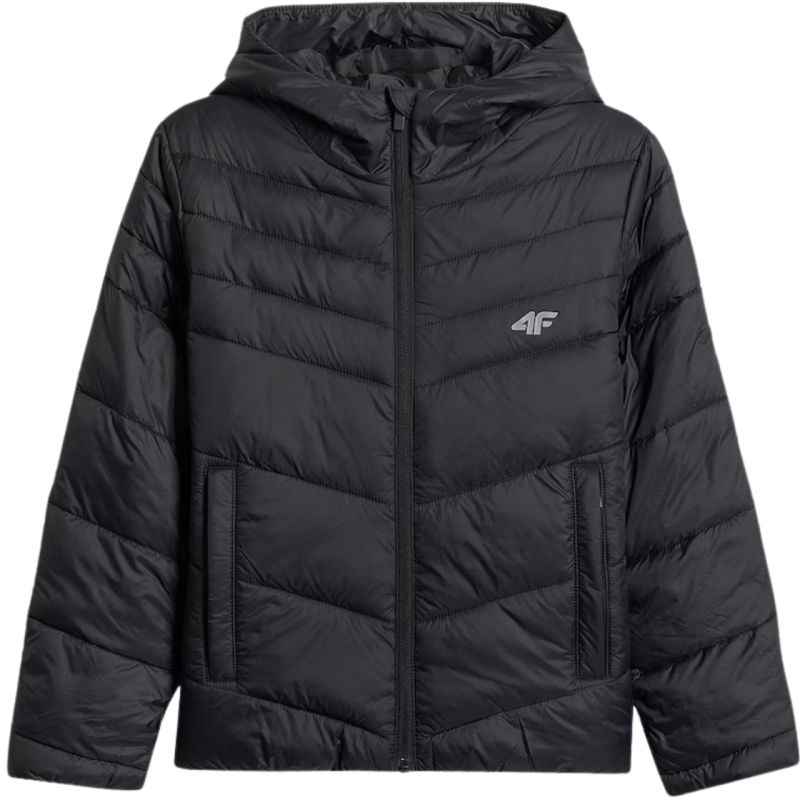 2. Girls' jacket 4F F0739 deep black 4FJWSS26TDJAF0739 20S