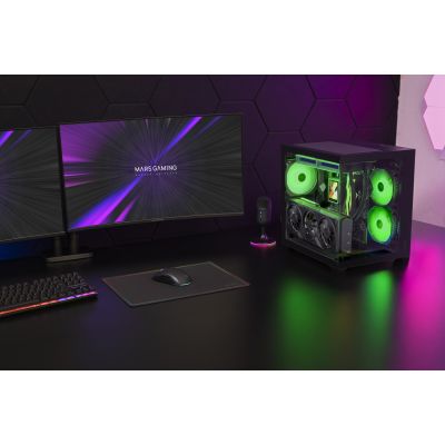 10. TACENS MARS MC-VIEW3 3xARGB USB-C mATX- housing/cases