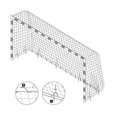 17. Meteor football goal 300x200x110 cm