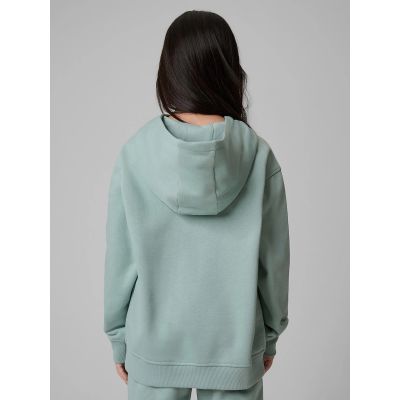 2. Girls' loose sweatshirt with hood 4F 4FJRSS26TSWSF2716-47S