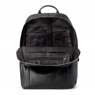 3. Puccini Royal Collection Men's Leather Backpack for 15.6" Laptop Black - LGD6323-1