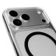 8. Puro Lite Mag TPU+PC Case Compatible with MagSafe for iPhone 17 Pro Max - Transparent with Black Ring
