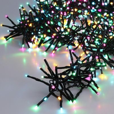 4. CHRISTMAS TREE LIGHTS CLUSTER LIGHT CHAIN 576 LED MACARON TIMER 4 COLORS