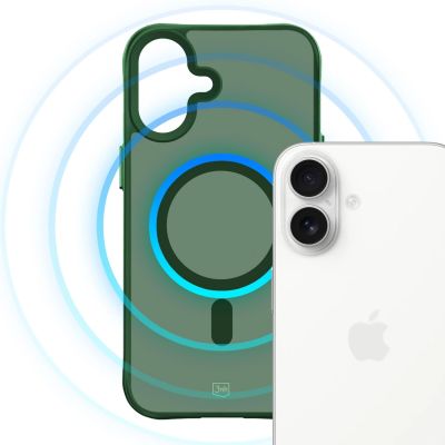 22. 3mk Smoke MagCase for iPhone 16 - Green-Translucent