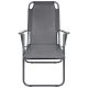 7. CAMPING CHAIR WITH ARMRESTS 61x66x65-108CM FOLDING DARK GRAY ENERO CAMP - 2nd QUALITY