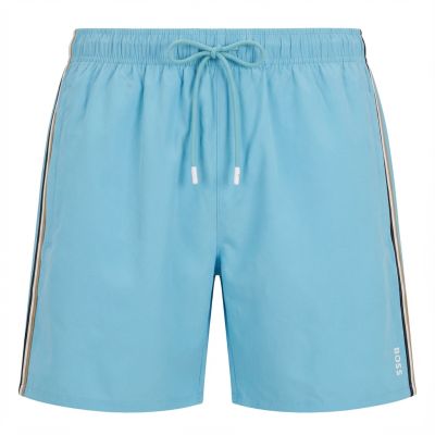 5. BOSS Iconic Light/Pastel Blue Swim Shorts (50491594-455)