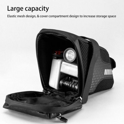 8. Rockbros C29-BK waterproof bicycle bag under the saddle - black