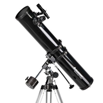 8. Celestron PowerSeeker 114EQ 45x Scope Black