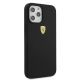 4. Ferrari FESSIHCP12LBK iPhone 12 Pro Max 6.7" black/black hardcase On Track Silicone