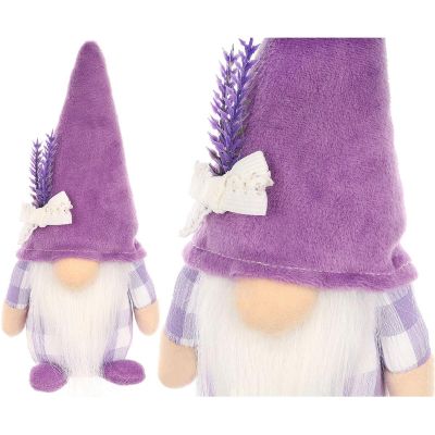6. gnome lavender boy 20cm spring decoration