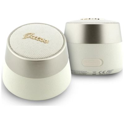 Guess 5W Script Metal Logo Bluetooth Speaker - Gold